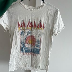 Graphic band tee